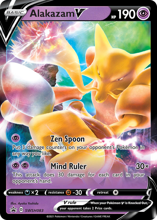 Alakazam V SWSH083/307 Promo | SWSH Black Star Promos | Pokemon Card