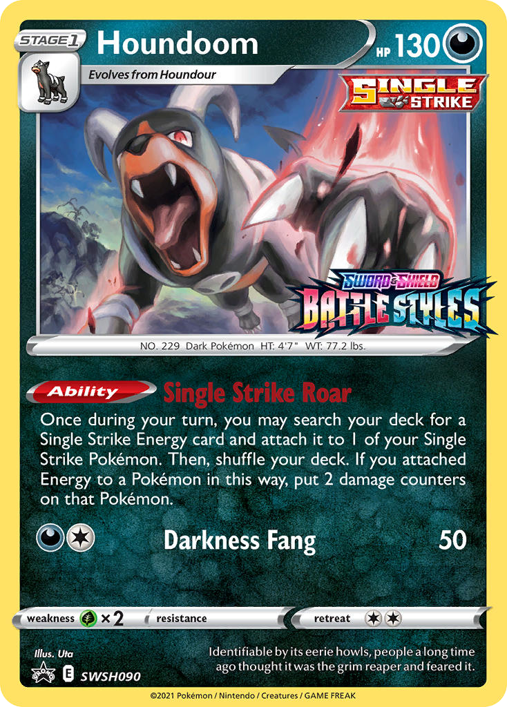 Houndoom SWSH090/307 Promo | SWSH Black Star Promos | Pokemon Card