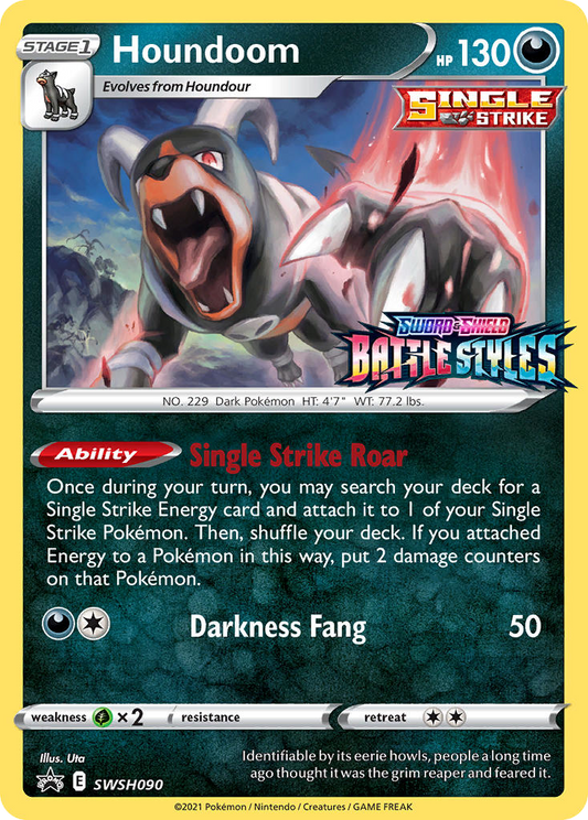 Houndoom SWSH090/307 Promo | SWSH Black Star Promos | Pokemon Card