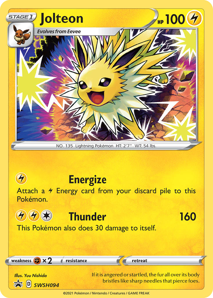 Jolteon SWSH094/307 Promo | SWSH Black Star Promos | Pokemon Card