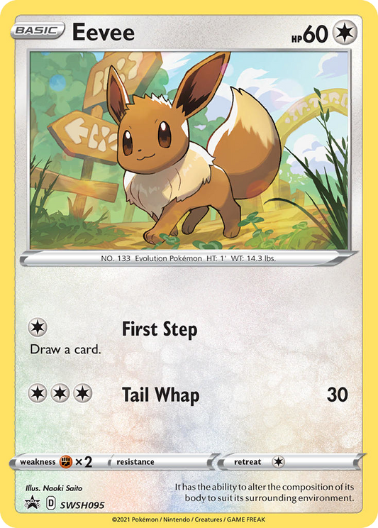 Eevee SWSH095/307 Promo | SWSH Black Star Promos | Pokemon Card