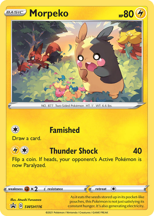 Morpeko SWSH116/307 Promo | SWSH Black Star Promos | Pokemon Card