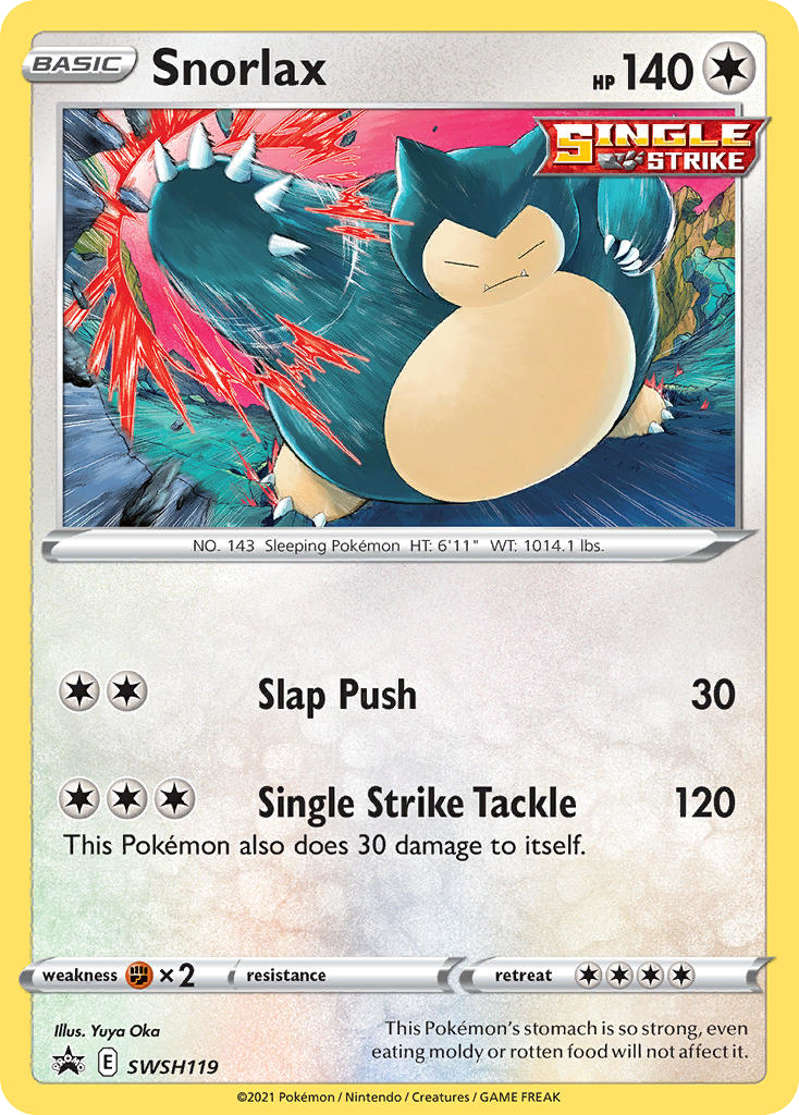 Snorlax SWSH119/307 Promo | SWSH Black Star Promos | Pokemon Card