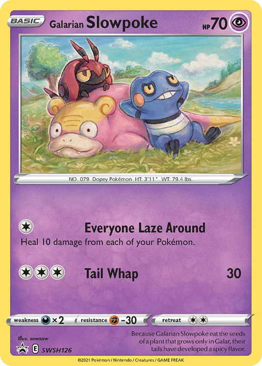 Galarian Slowpoke SWSH126/307 Promo | SWSH Black Star Promos | Pokemon Card