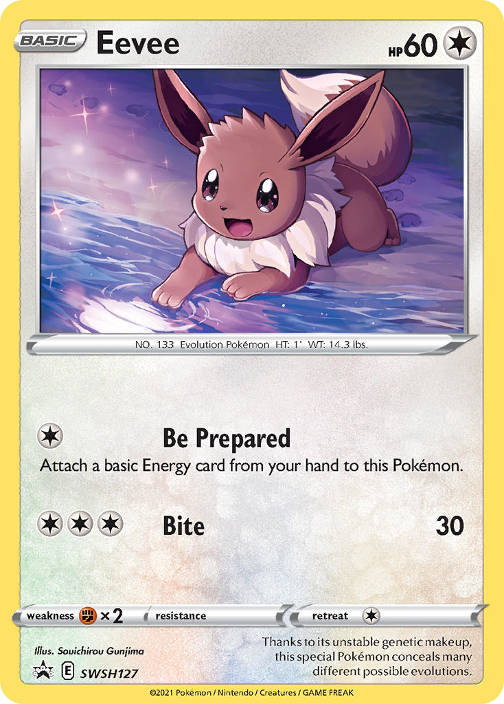 Eevee SWSH127/307 Promo | SWSH Black Star Promos | Pokemon Card