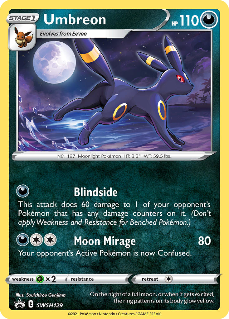 Umbreon SWSH129/307 Promo | SWSH Black Star Promos | Pokemon Card