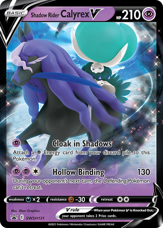 Shadow Rider Calyrex V SWSH131/307 Promo | SWSH Black Star Promos | Pokemon Card