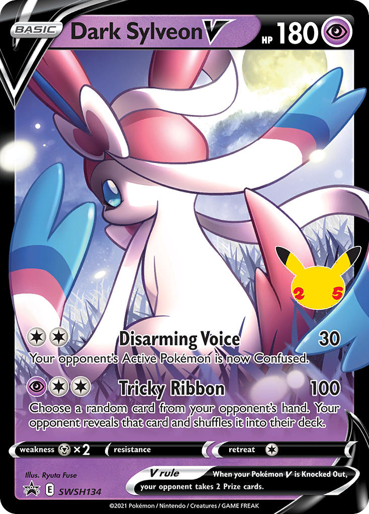 Dark Sylveon V SWSH134/307 Promo | SWSH Black Star Promos | Pokemon Card