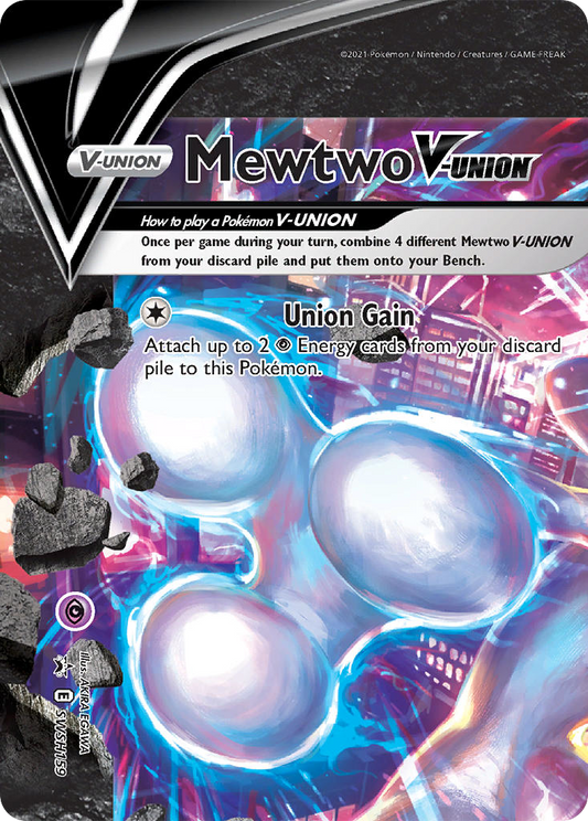 Mewtwo V-UNION SWSH159/307 Promo | SWSH Black Star Promos | Pokemon Card