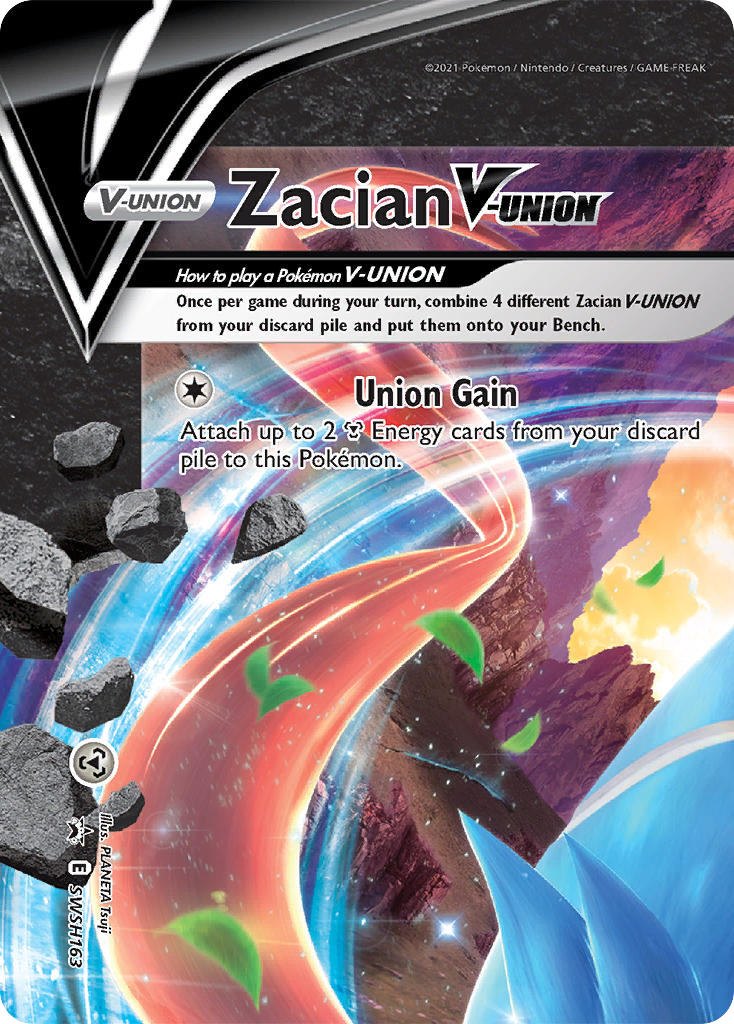 Zacian V-UNION SWSH163/307 Promo | SWSH Black Star Promos | Pokemon Card