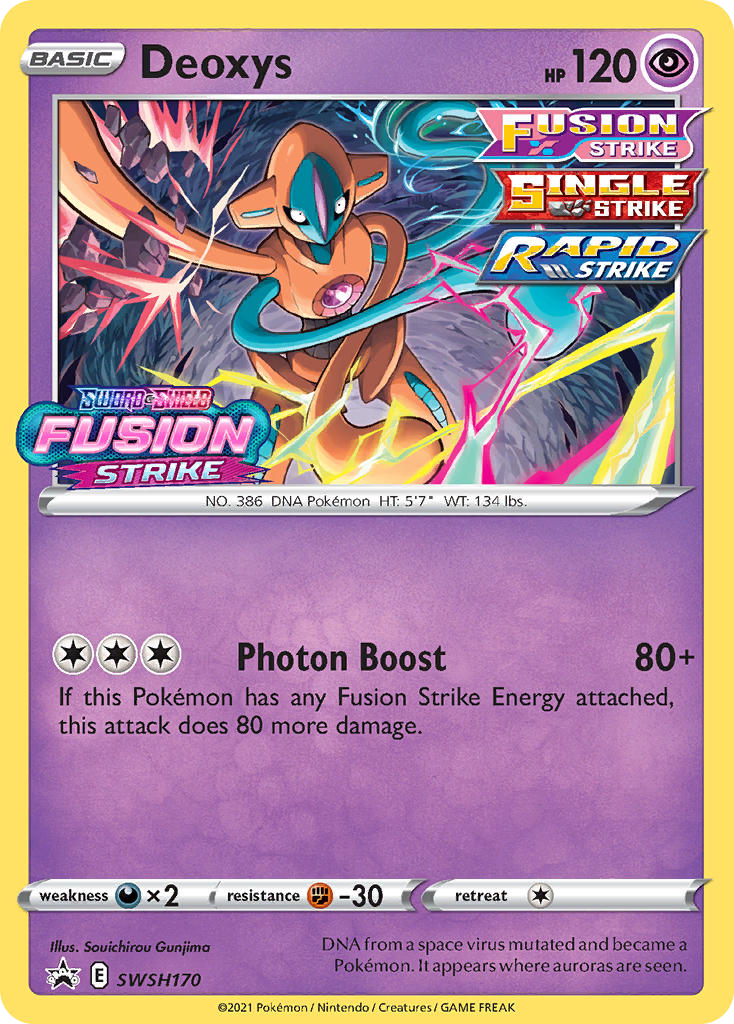 Deoxys SWSH170/307 Promo | SWSH Black Star Promos | Pokemon Card
