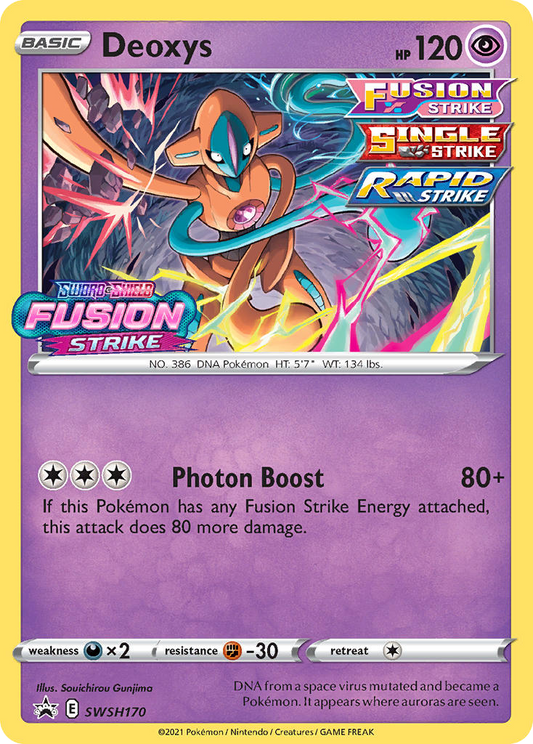 Deoxys SWSH170/307 Promo | SWSH Black Star Promos | Pokemon Card