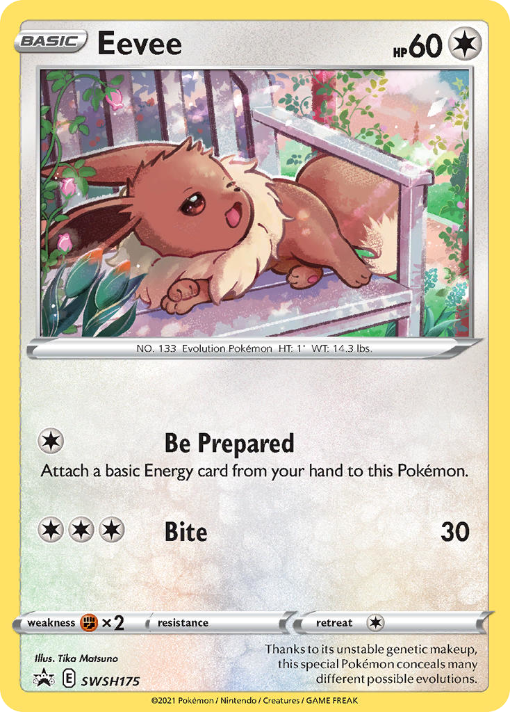 Eevee SWSH175/307 Promo | SWSH Black Star Promos | Pokemon Card