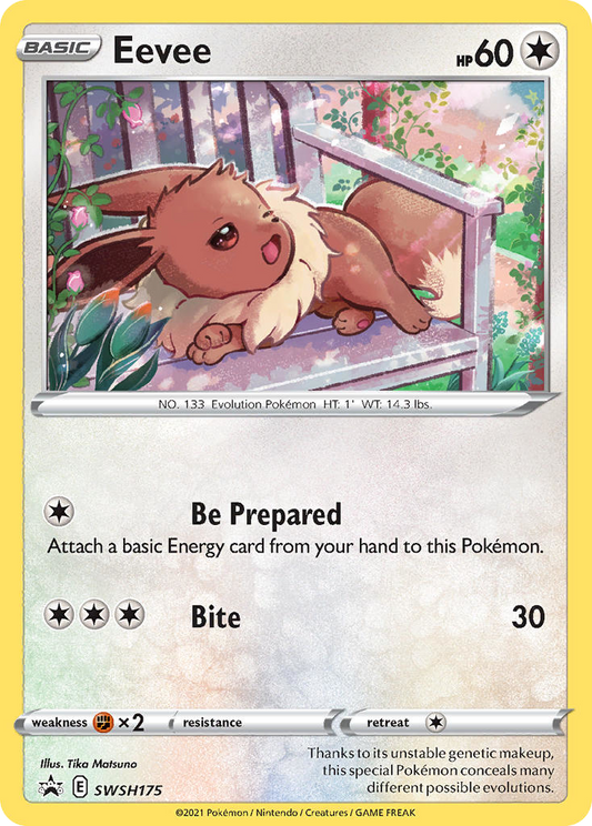 Eevee SWSH175/307 Promo | SWSH Black Star Promos | Pokemon Card