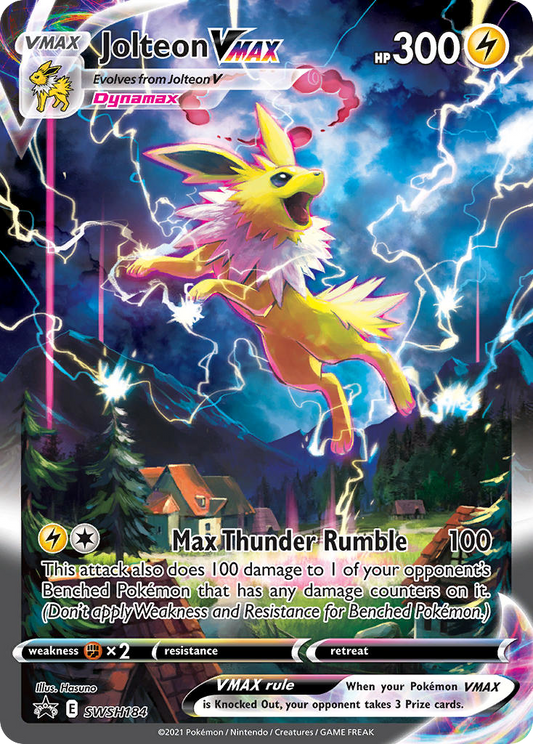 Jolteon VMAX SWSH184/307 Promo | SWSH Black Star Promos | Pokemon Card