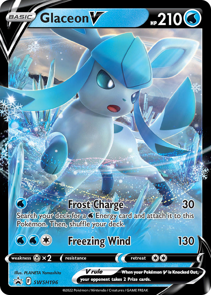 Glaceon V SWSH196/307 Promo | SWSH Black Star Promos | Pokemon Card