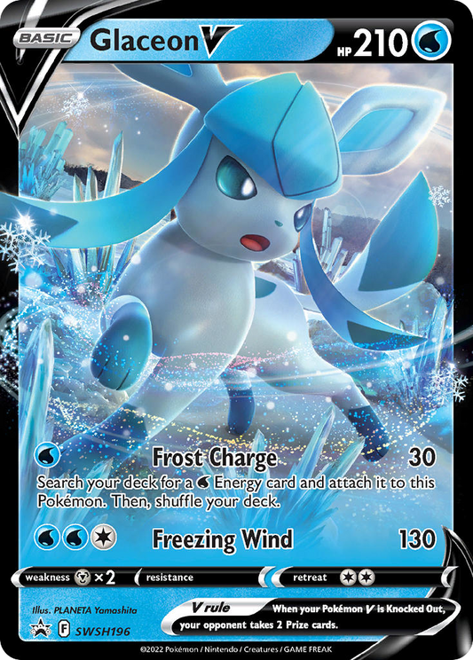 Glaceon V SWSH196/307 Promo | SWSH Black Star Promos | Pokemon Card