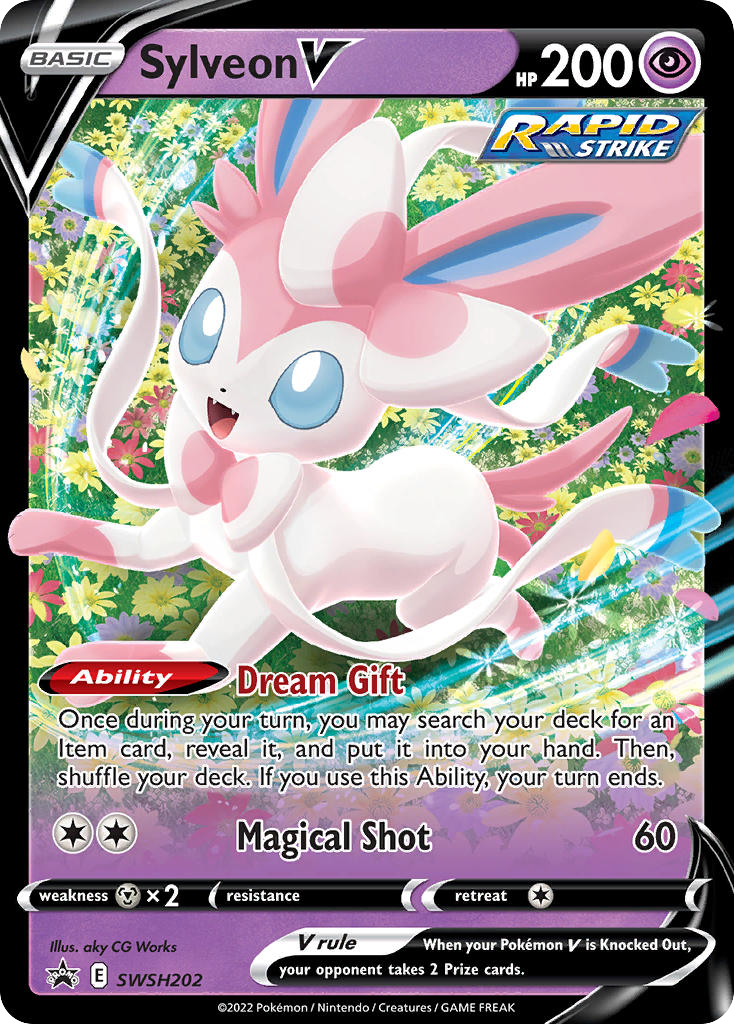 Sylveon V SWSH202/307 Promo | SWSH Black Star Promos | Pokemon Card
