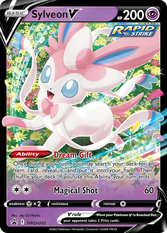 Sylveon V SWSH202/307 Promo | SWSH Black Star Promos | Pokemon Card