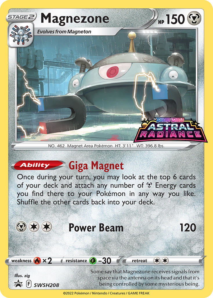 Magnezone SWSH208/307 Promo | SWSH Black Star Promos | Pokemon Card