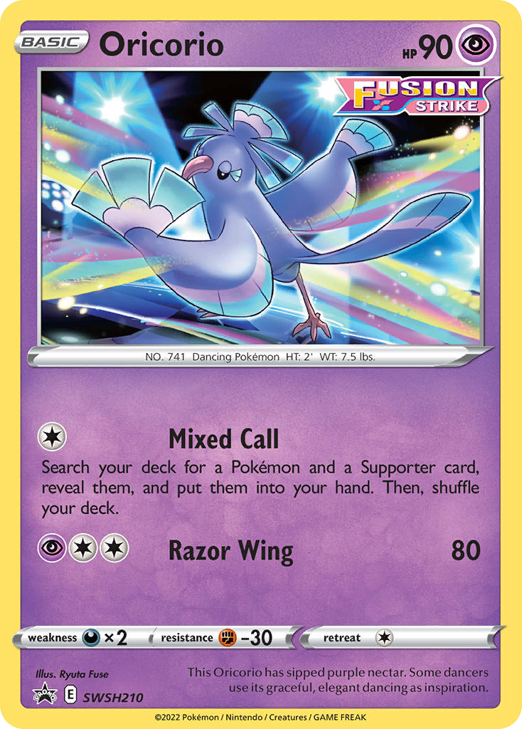 Oricorio SWSH210/307 Promo | SWSH Black Star Promos | Pokemon Card