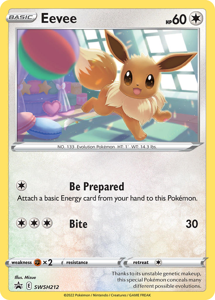 Eevee SWSH212/307 Promo | SWSH Black Star Promos | Pokemon Card
