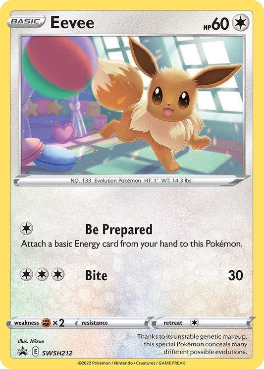 Eevee SWSH212/307 Promo | SWSH Black Star Promos | Pokemon Card