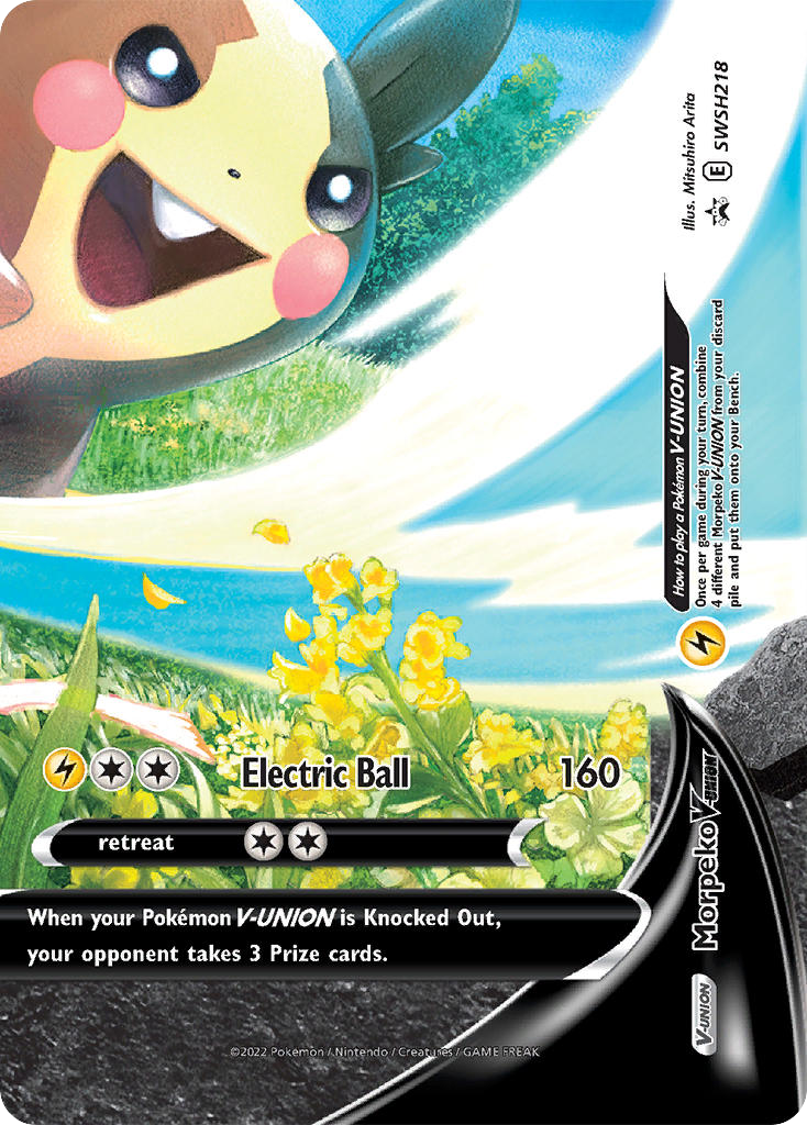 Morpeko V-UNION SWSH218/307 Promo | SWSH Black Star Promos | Pokemon Card
