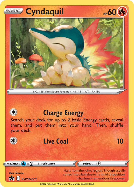 Cyndaquil SWSH221/307 Promo | SWSH Black Star Promos | Pokemon Card