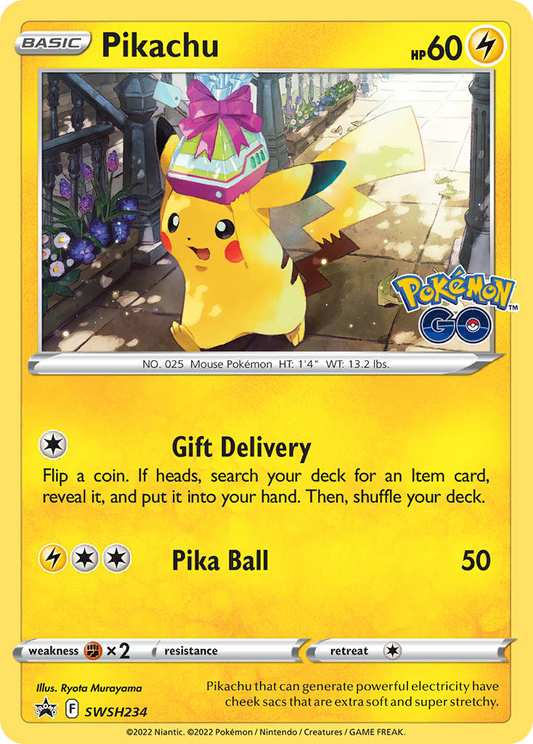 Pikachu SWSH234/307 Promo | SWSH Black Star Promos | Pokemon Card