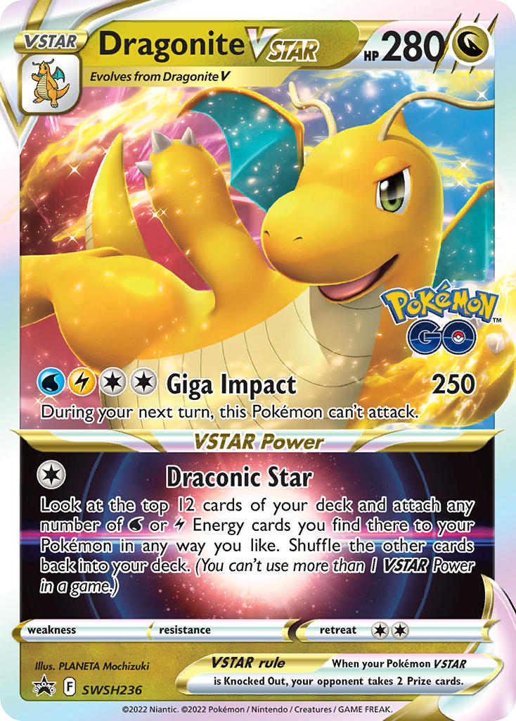 Dragonite VSTAR SWSH236/307 Promo | SWSH Black Star Promos | Pokemon Card