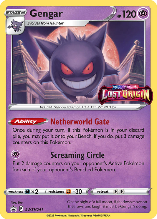 Gengar SWSH241/307 Promo | SWSH Black Star Promos | Pokemon Card