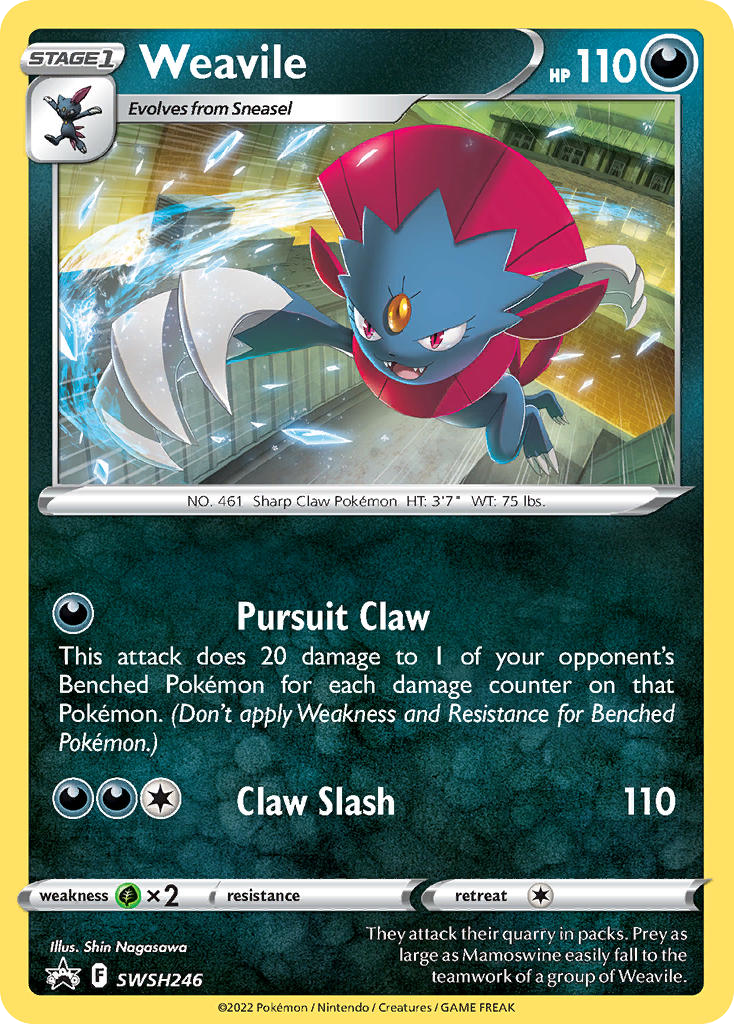 Weavile SWSH246/307 Promo | SWSH Black Star Promos | Pokemon Card