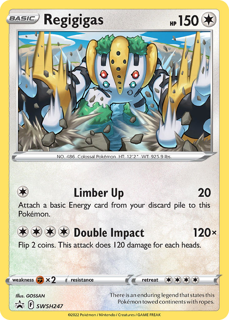Regigigas SWSH247/307 Promo | SWSH Black Star Promos | Pokemon Card