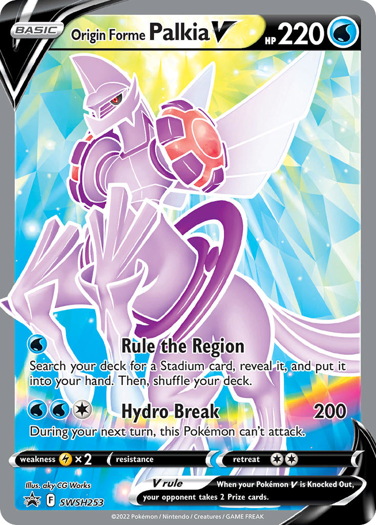 Origin Forme Palkia V SWSH253/307 Promo | SWSH Black Star Promos | Pokemon Card