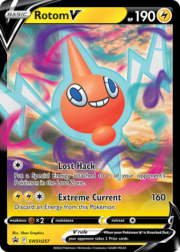 Rotom V SWSH257/307 Promo | SWSH Black Star Promos | Pokemon Card