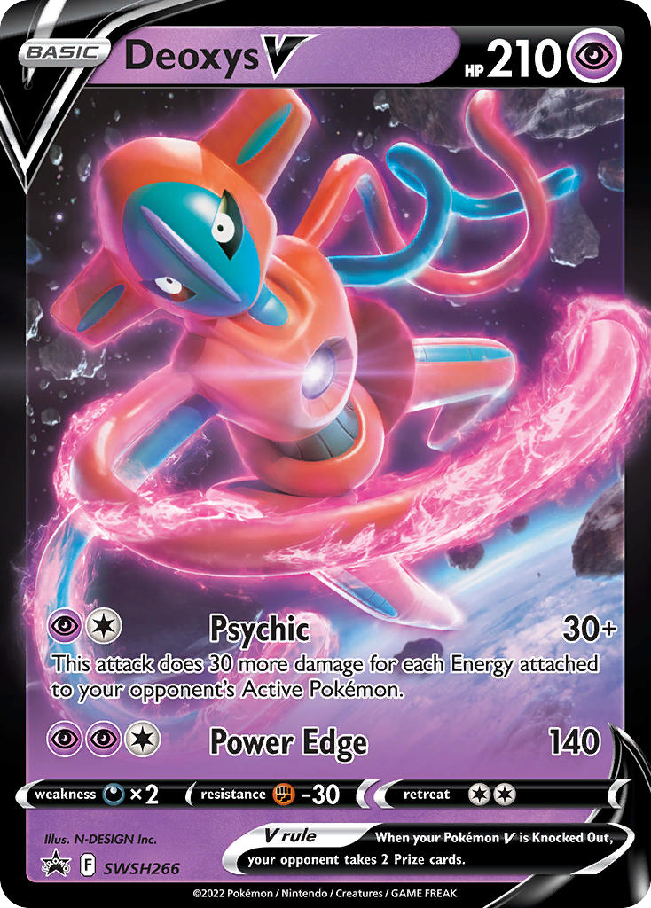 Deoxys V SWSH266/307 Promo | SWSH Black Star Promos | Pokemon Card