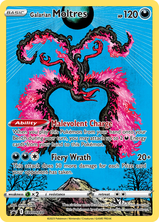Galarian Moltres SWSH284/307 Promo | SWSH Black Star Promos | Pokemon Card
