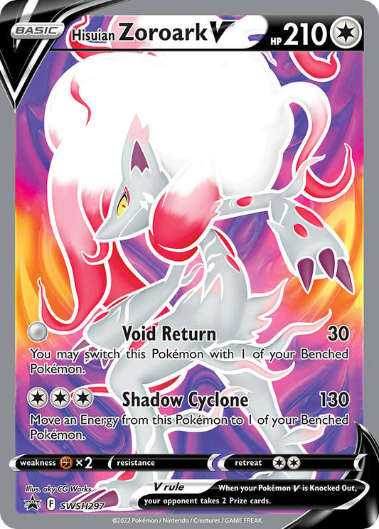 Hisuian Zoroark V SWSH297 Promo | SWSH Black Star Promos | Pokemon Card
