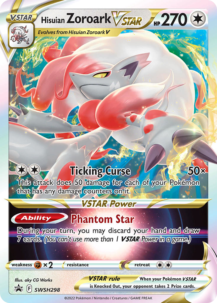 Hisuian Zoroark VSTAR SWSH298/307 Promo | SWSH Black Star Promos | Pokemon Card