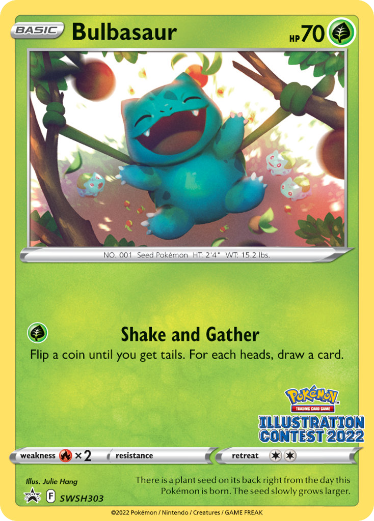 Bulbasaur SWSH303/307 Promo | SWSH Black Star Promos | Pokemon Card