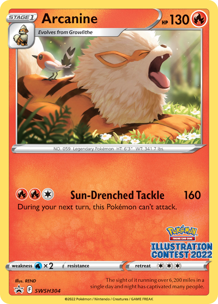 Arcanine SWSH304/307 Promo | SWSH Black Star Promos | Pokemon Card