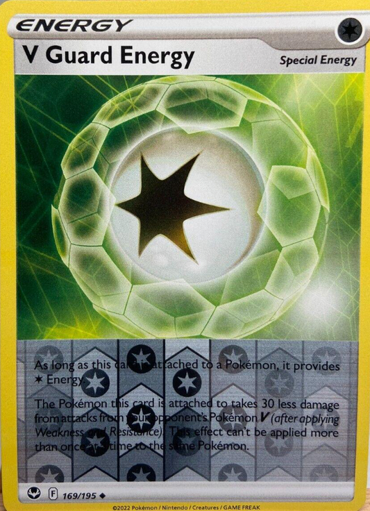 V Guard Energy 169/198 Reverse Holo | Silver Tempest | Pokémon Card