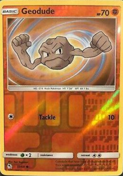 Geodude 33/68 Reverse Holo | Hidden Fates | Pokemon Card