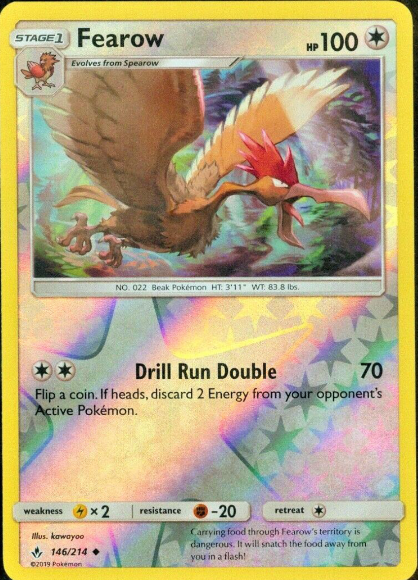 Fearow 146/214 Reverse Holo | Unbroken Bonds | Pokemon Card