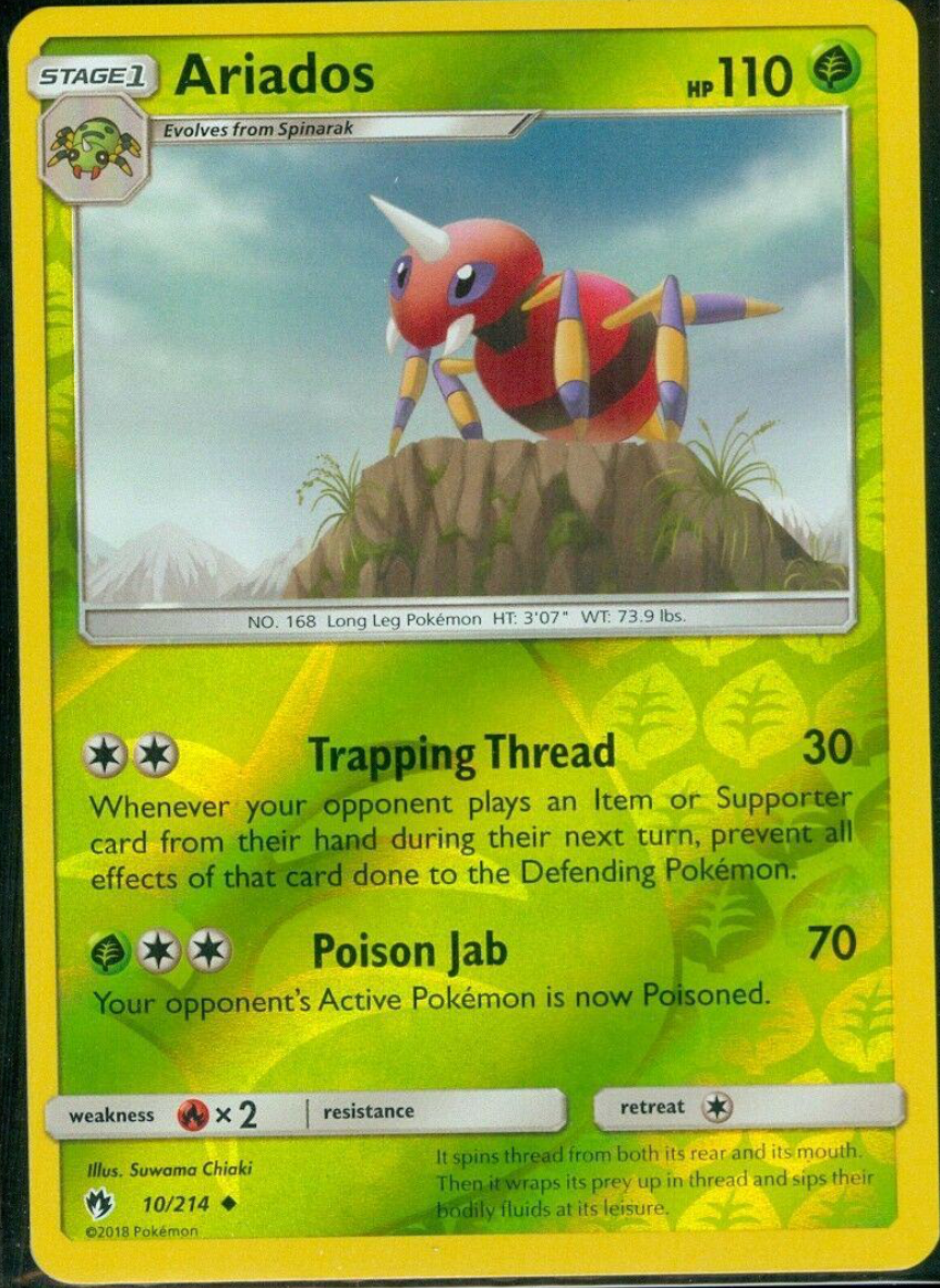 Ariados 10/214 Reverse Holo | Lost Thunder | Pokemon Card