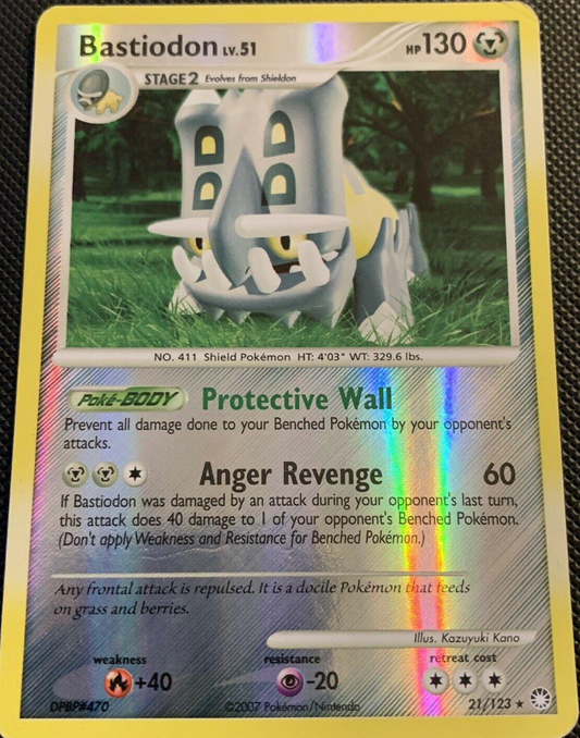 Bastiodon 21/123 Reverse Holo | Mysterious Treasures | Pokemon Card