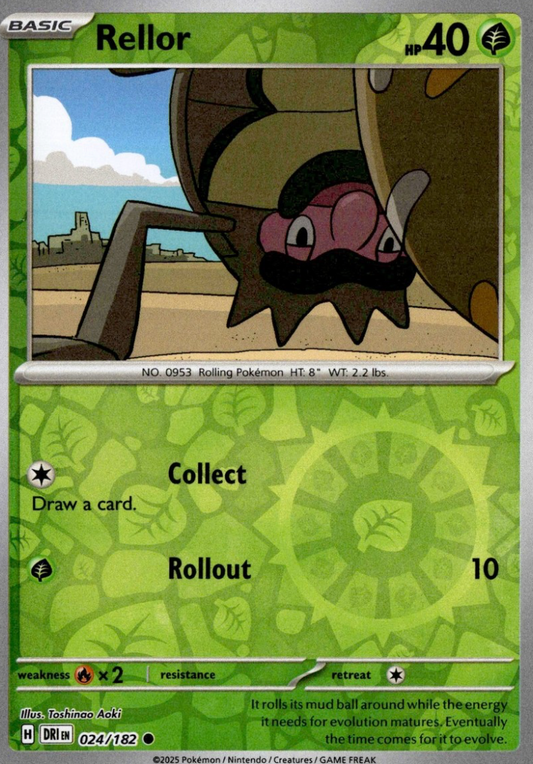 Rellor 24/182 Reverse Holo | Destined Rivals | Pokemon Card