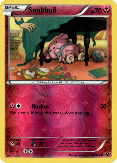 Snubbull 68/124 Reverse Holo | Fates Collide | Pokemon Card