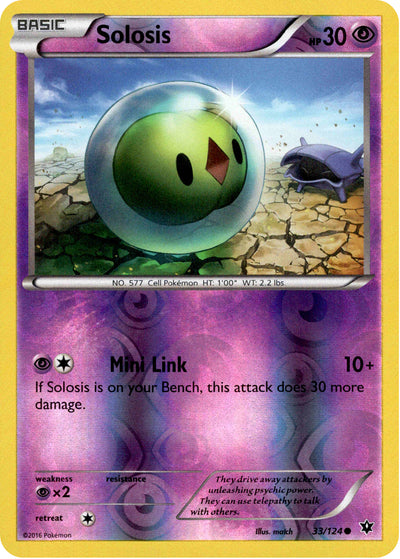 Solosis 33/124 Reverse Holo | Fates Collide | Pokemon Card